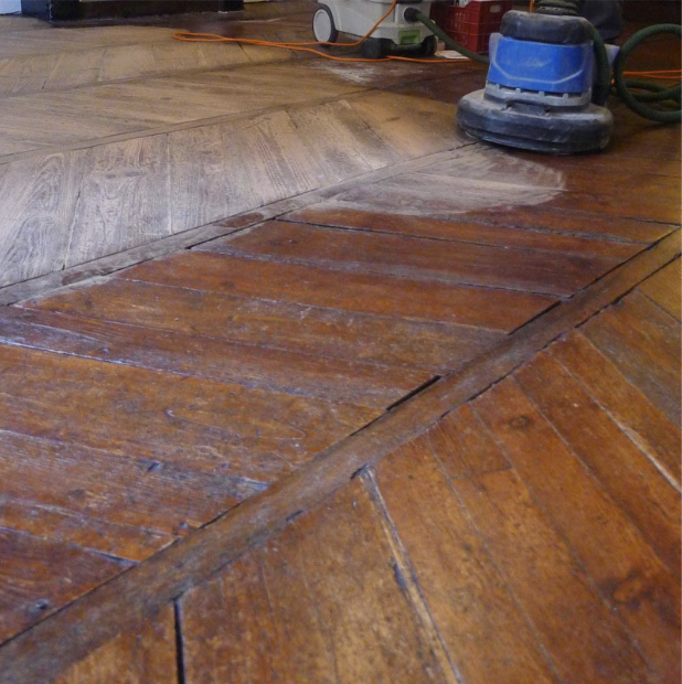Réalisation de parquet à Paris – chantier PPdP 36